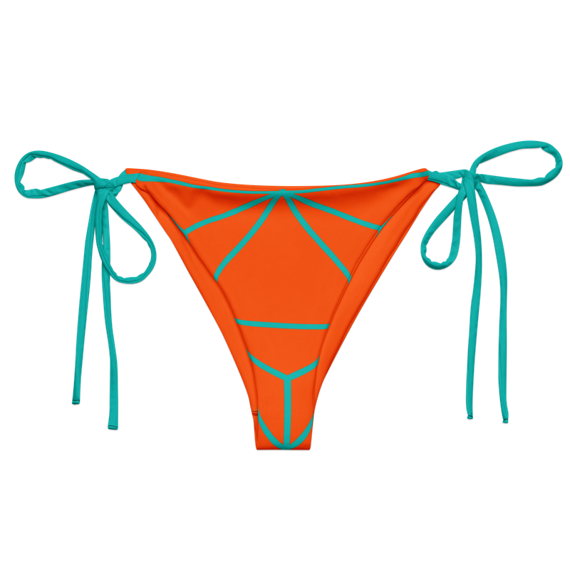Teal Sunset String Bikini Bottom