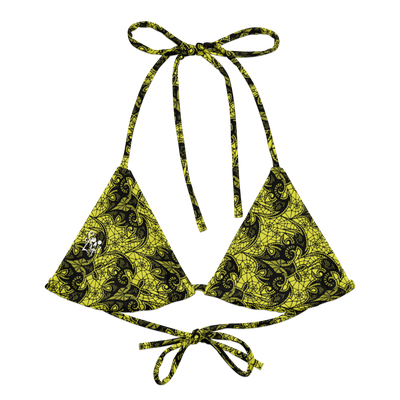 Batting-A-Thousand - Starship Yellow String Bikini Top