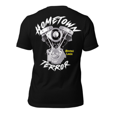 Hometown Terror - Harley Shovelhead Engine Tee