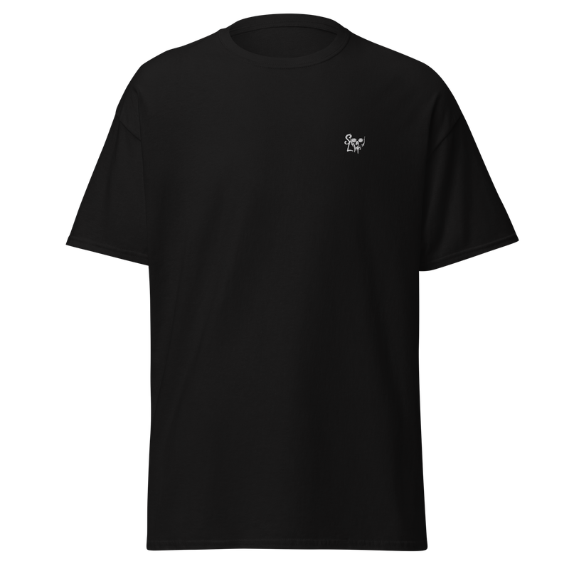 Embroidered Bleeding Skull Heavyweight Classic Tee