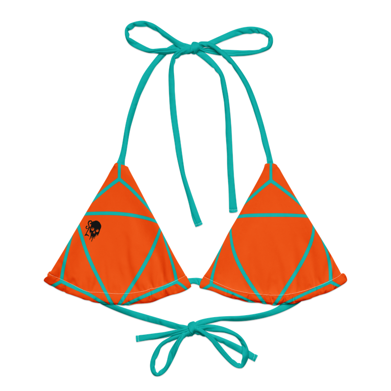Teal Sunset String Bikini Top