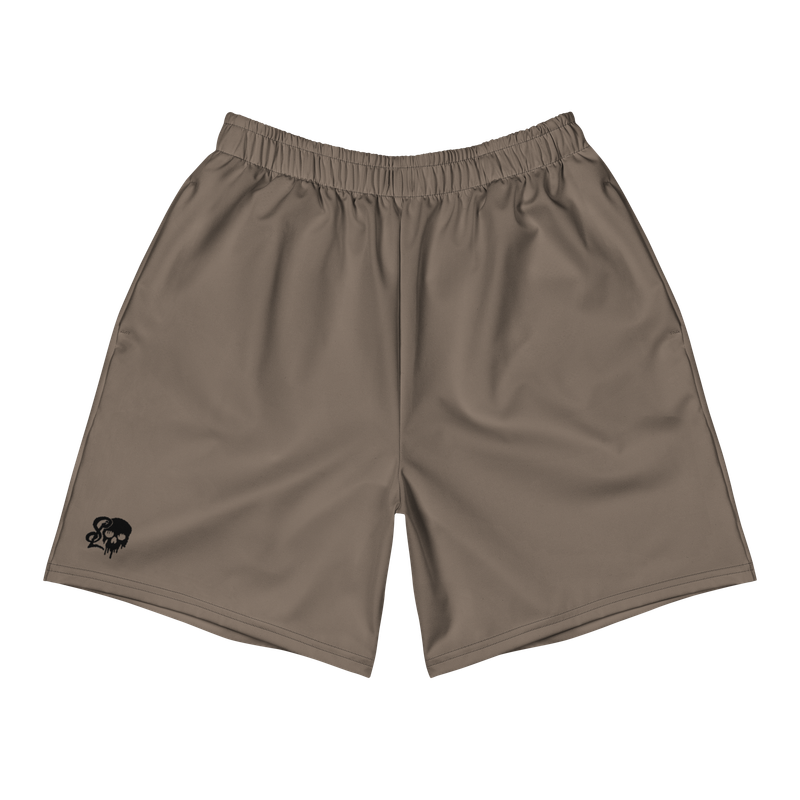 Matte Flat Dark Earth Gym &amp; Swim Shorts
