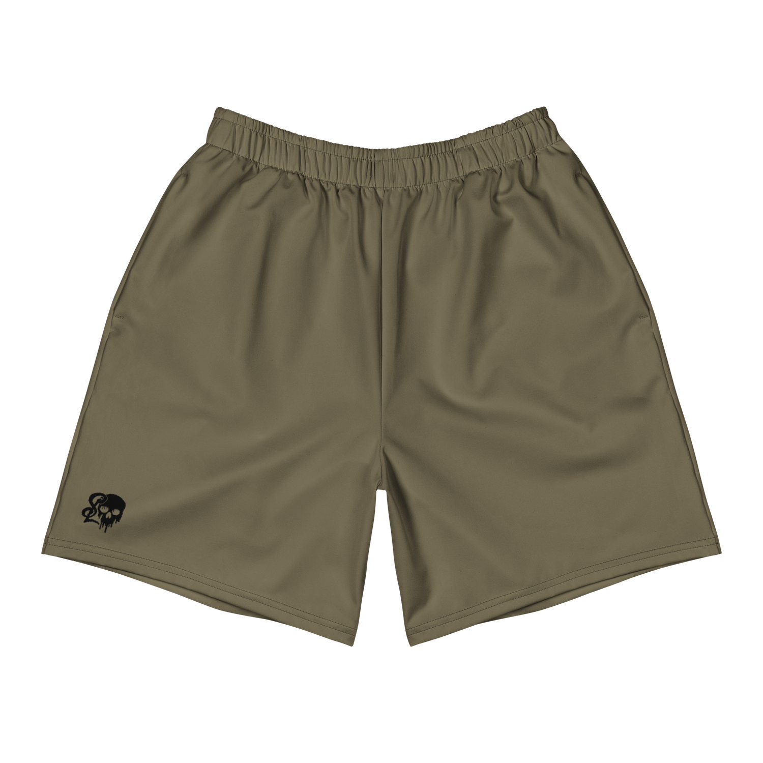 Matte Olive Gym &amp; Swim Shorts