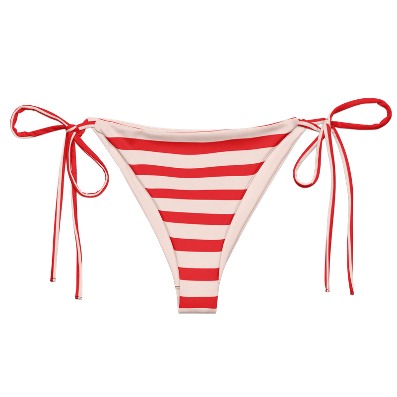Strawberries &amp; Cream String Bikini Bottom
