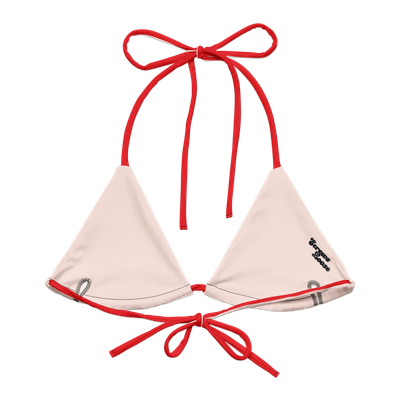 Strawberries &amp; Cream String Bikini Top