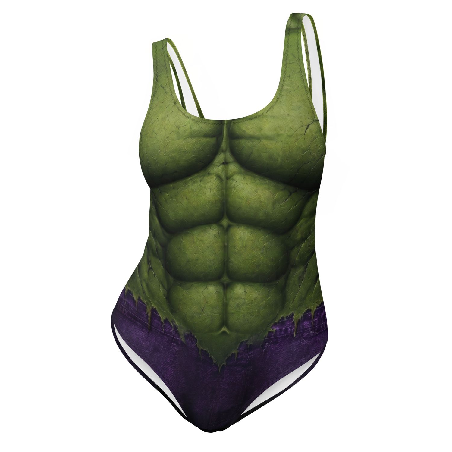 Green Hunk One-Piece Swimsuit