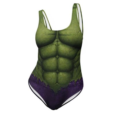Green Hunk One-Piece Swimsuit
