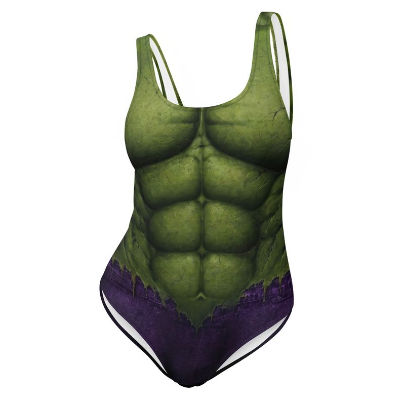 Green Hunk One-Piece Swimsuit