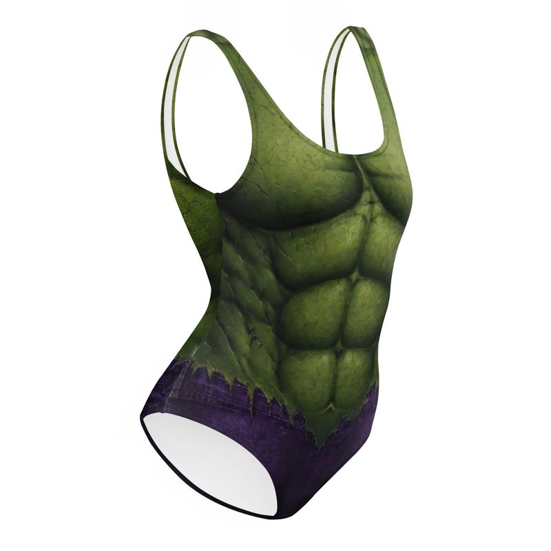 Green Hunk One-Piece Swimsuit