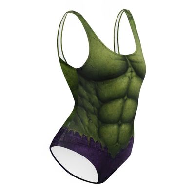 Green Hunk One-Piece Swimsuit