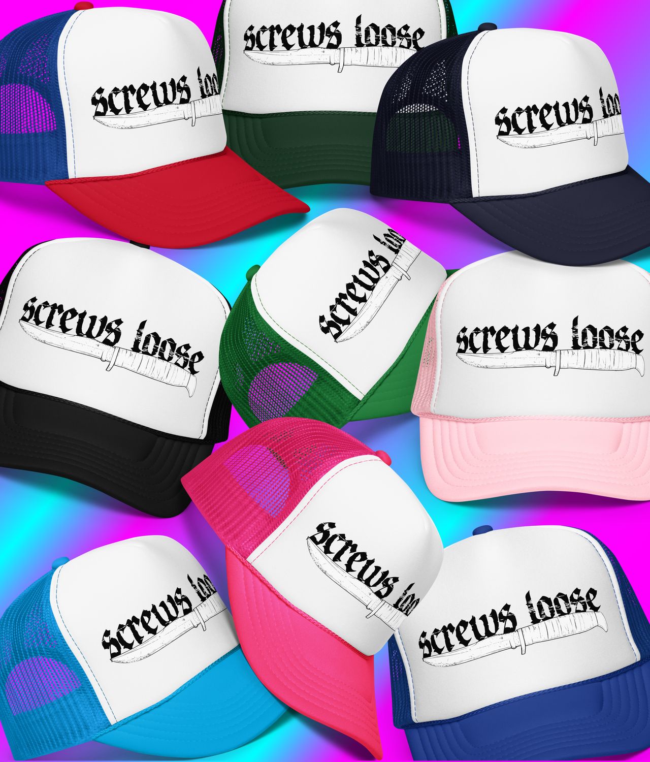 Foam Truck Hat Babe Knife