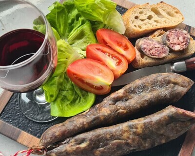 Pork dry liver sausages