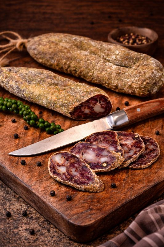 Pork dry liver sausages