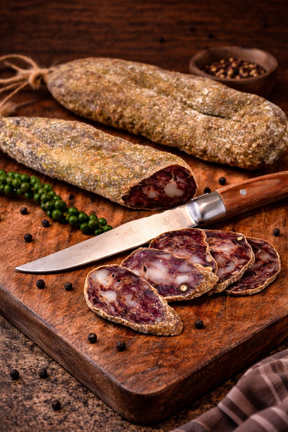 Pork dry liver sausages