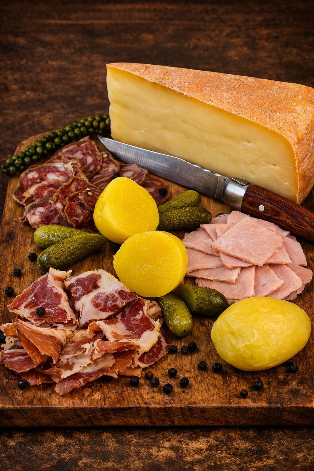 RaclettRaclette cheese and cured meats