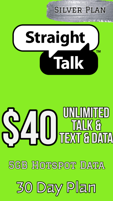 Unlimited Talk &amp; Text &amp; Data - Straight Talk