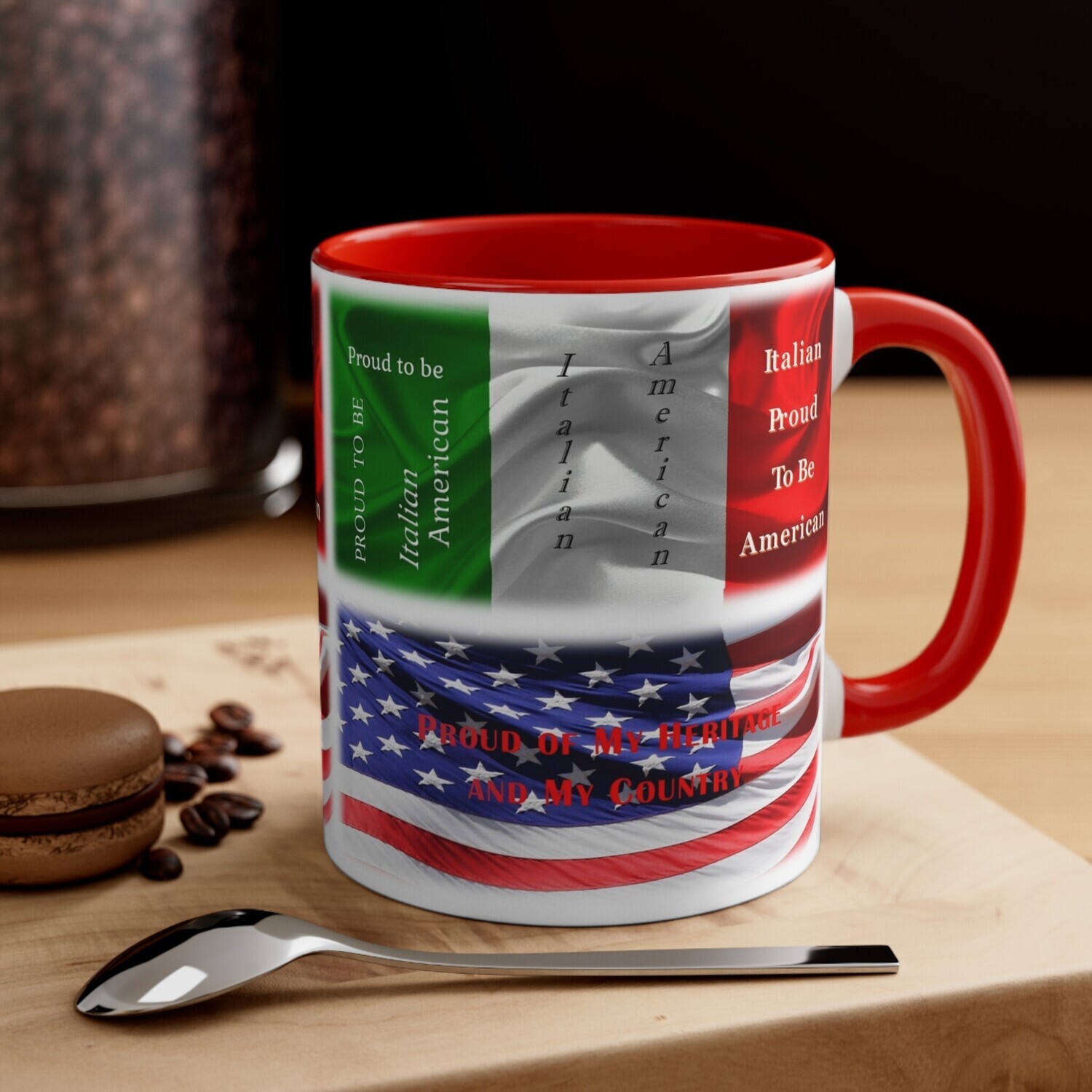 11oz Italian-American Coffee Mug - Proud Italian Heritage Gift