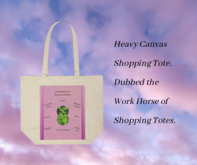 CANVAS SHOPPING TOTE