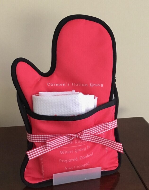 Kitchen Essentials Ensemble - Complete Set Kitchen Towel/Mappine, Pot Holder and Oven Mitt