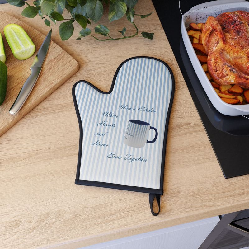 Italian Kitchen Oven Mitt - Messages of Gratitude - Exclusive Design