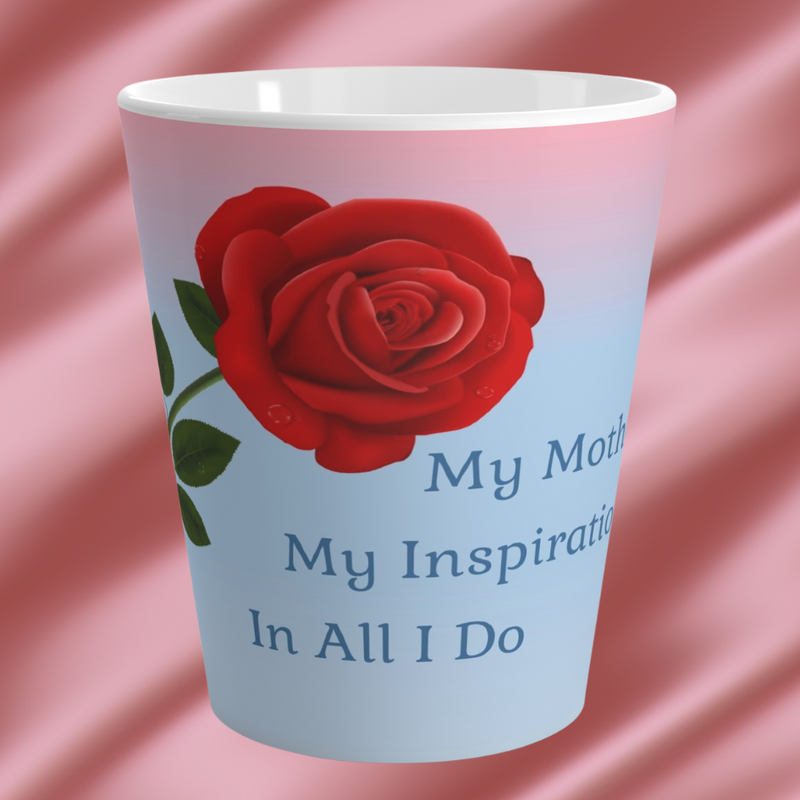 Rose Latte Cup (12 oz)- A Beautiful Way For Mom To Start The Day