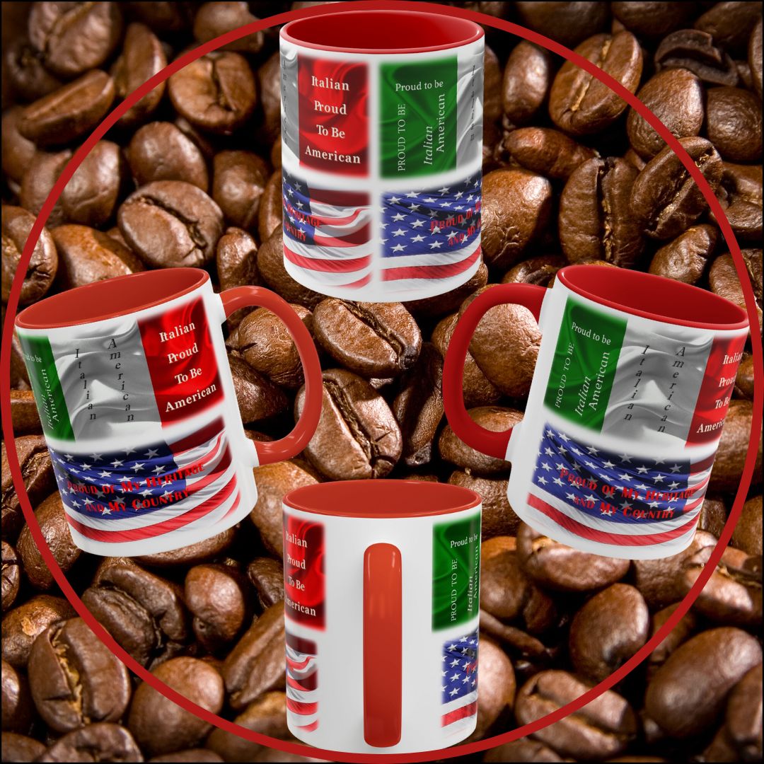 11oz Italian-American Coffee Mug - Proud Italian Heritage Gift