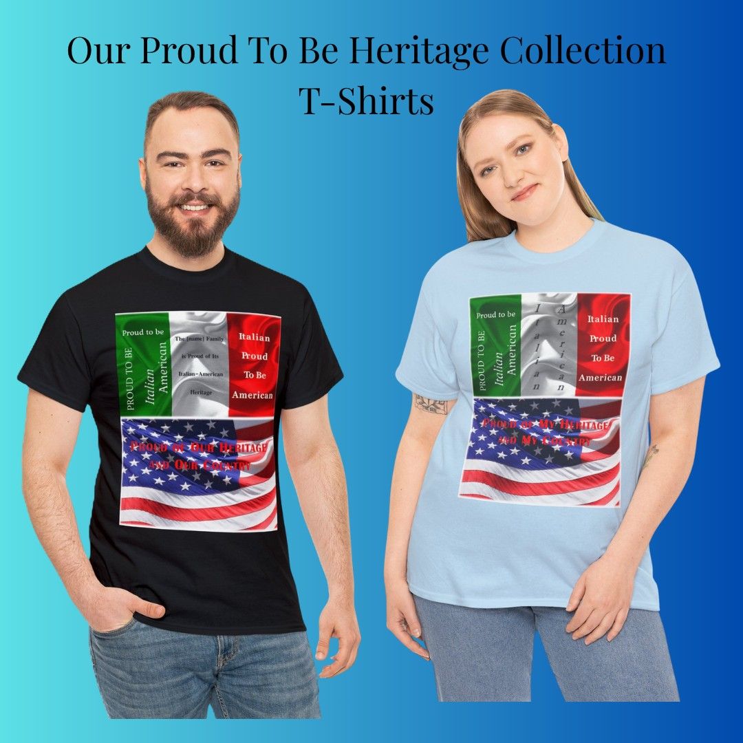 Proud To Be Italian-American Tee Shirts
