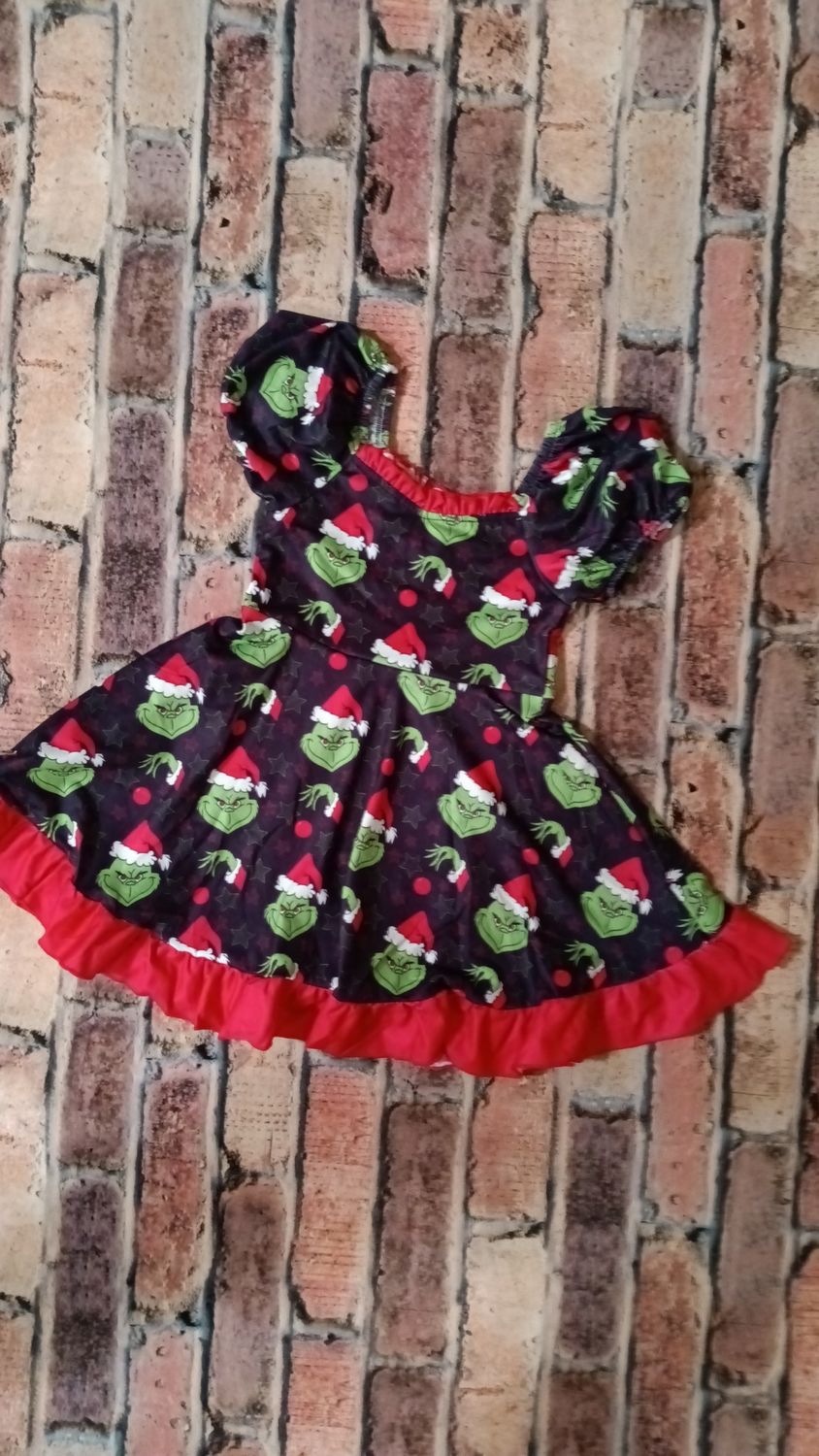 Grinch Christmas Dress 