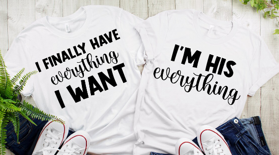 Everything I Want Couples Matching Shirts Valentines Day