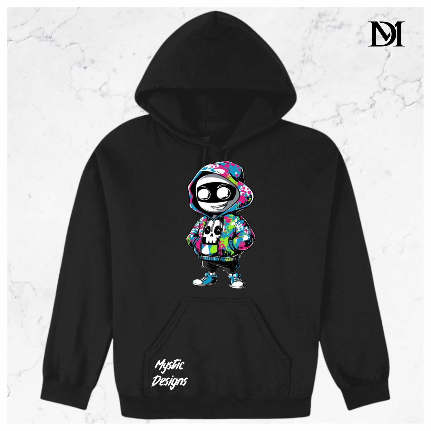 Graffiti Ghost With Hoodie