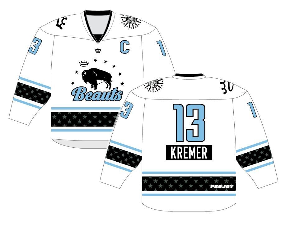 Youth 2022-2023 Beauts White Replica Jersey
