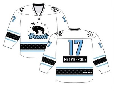 2022-2023 Beauts White #17 MACPHERSON Replica Jersey