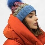 Express Knit Faux Fur Beanie Hat