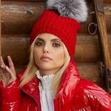 Classic Fox Fur Hat-Red/Silver Fox