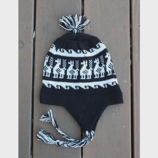 Alpaca Inca Braided Chullo Hat