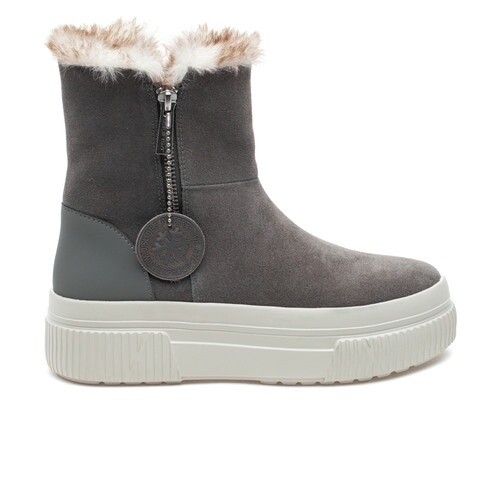 Wally Grey Waterproof Suede Boots