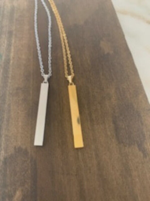 Bar Pendant Necklace