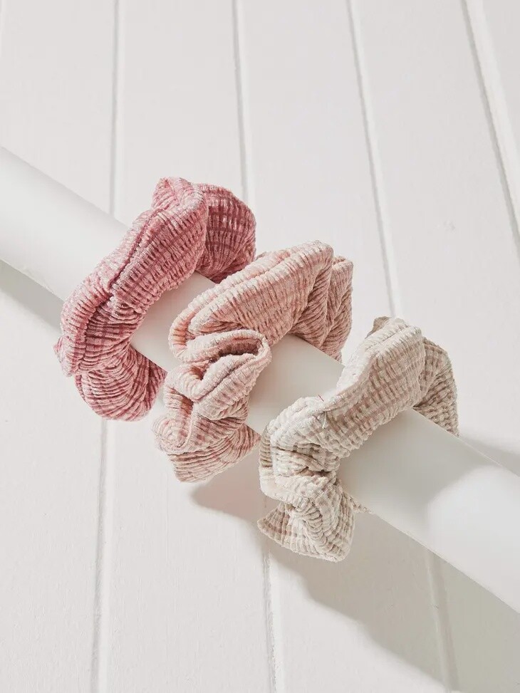 3pc Chenille Hair Scrunchies