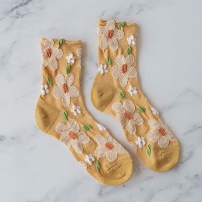 Big 3D Daisy Casual Socks