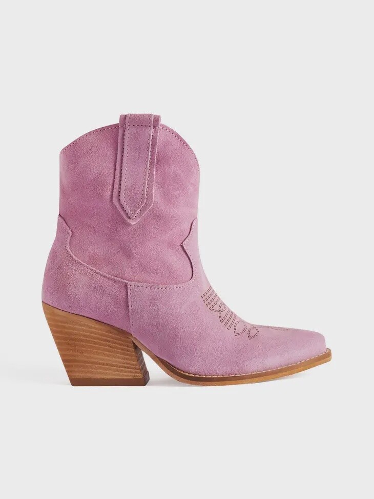Leila Pink Texan Boots