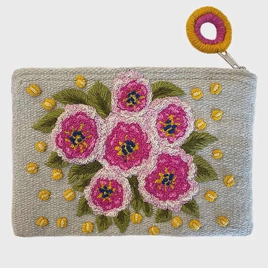 BISOU GREEN/PINK POCHETTE