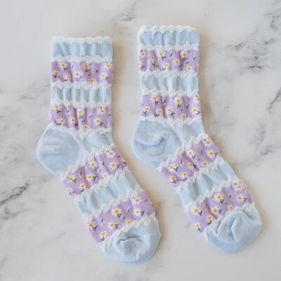 Romantic Floral Casual Socks
