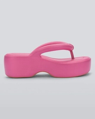 Melissa Free Platform Wedge Flip Flops Sandals- Pink