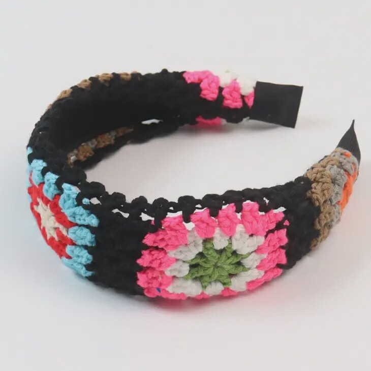 Boho Headband, Colour: Black