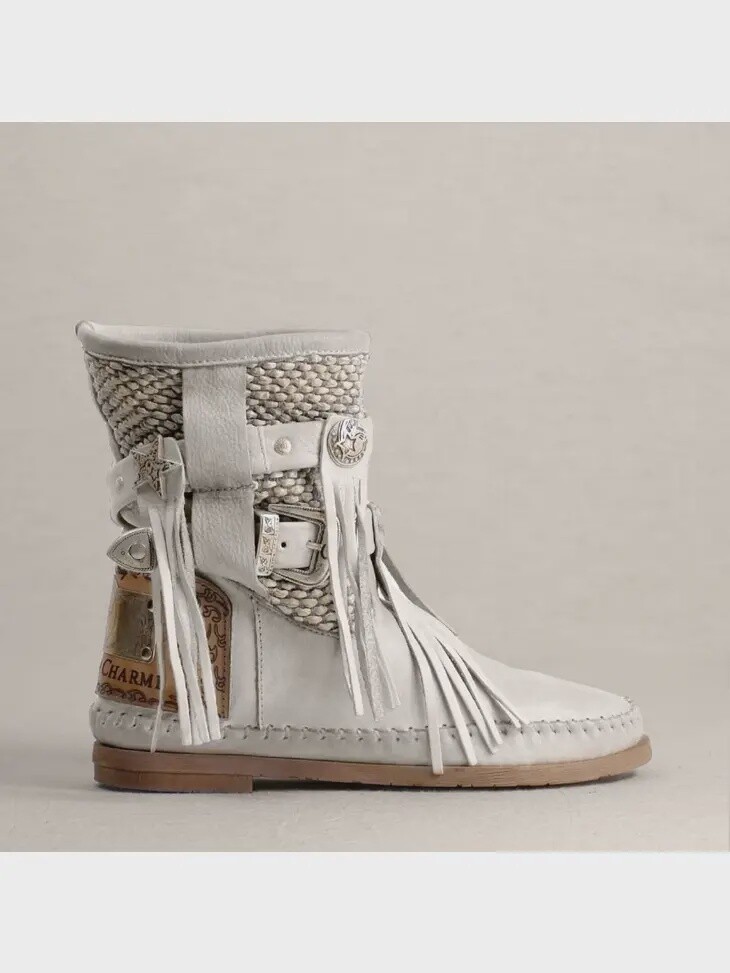 Old 1977 Boots- White Stone