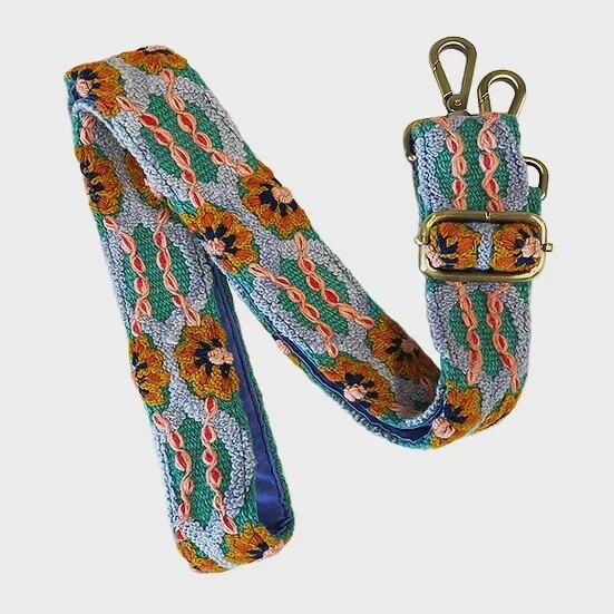 Adjustable Cactus Flower Bag Strap