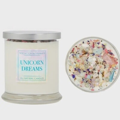 Unicorn Dreams Crystal Candle