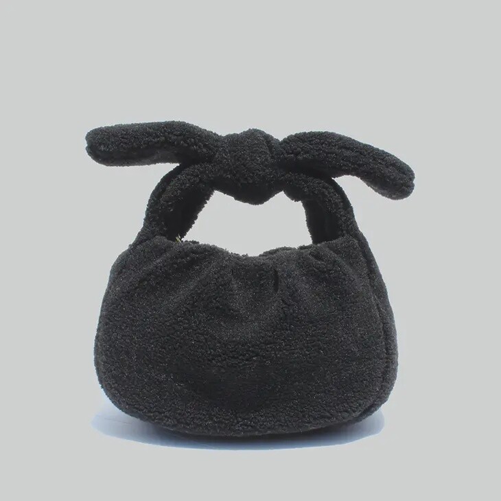 Estelle Teddy Bag with Knotted Handle