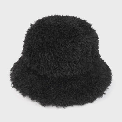 Faux Fur Bucket Hat- One Size