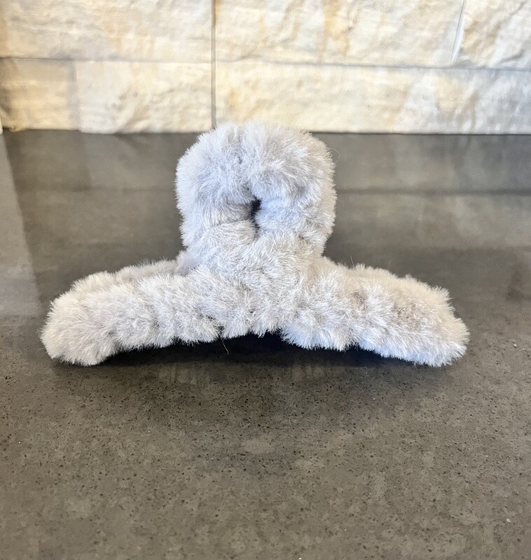 Fluffy Faux Fur Hair Clip